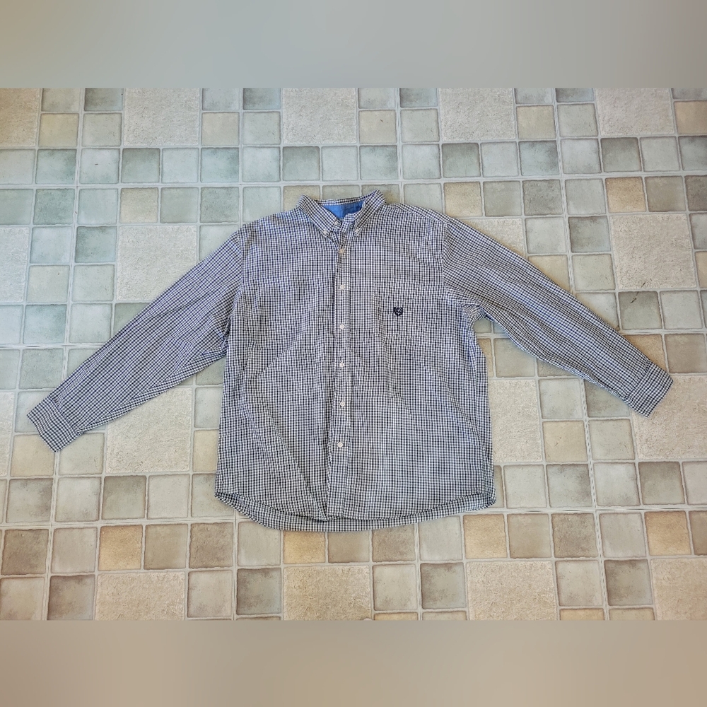 Men's Chaps Easy Care Long Sleeve Button Down Shirt Size XXL